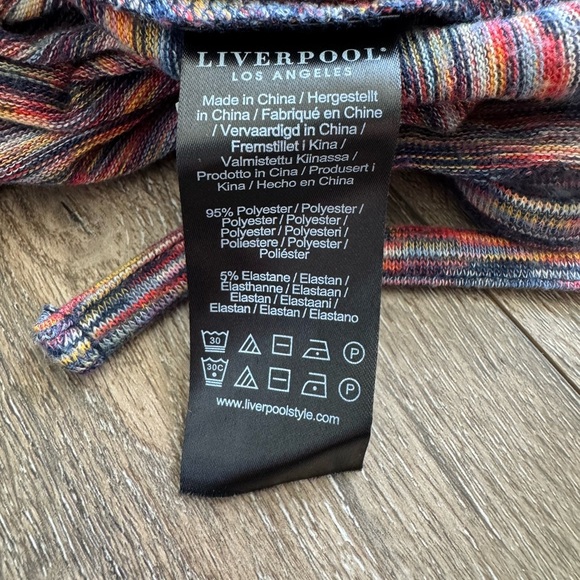 Liverpool top. Women’s size 2X. Colorful stripes with cute hem detail. - Picture 5 of 6